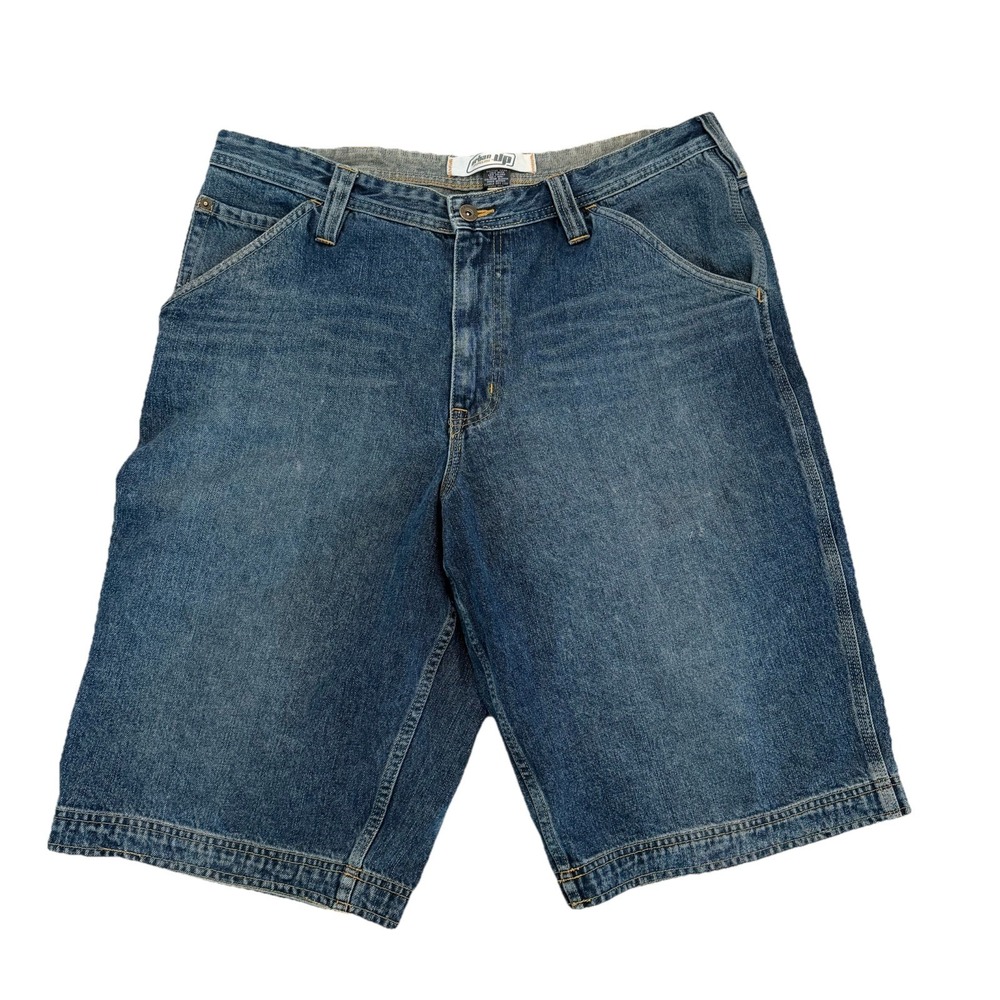 Urban Up 90s Baggy Jean Shorts Mens 36 Blue Denim Vintage Style Y2K Grunge